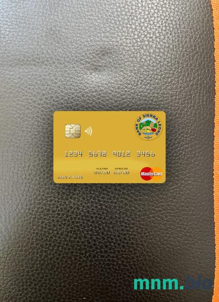Sierra Leone bank of Sierra Leone wygląd zdjęcia mastercard skan PSD + zdjęcie
